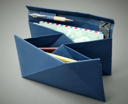 Cellulose fiber travel document holder